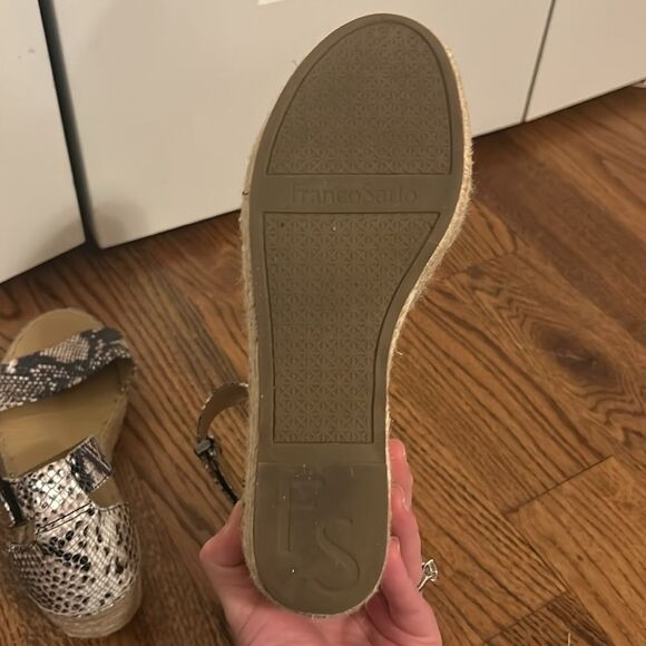 Franco Sarto Snake Print Espadrille Size 8 - Picture 5 of 5